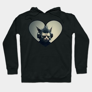 I Love DJ Kitty-Weirdo Hoodie